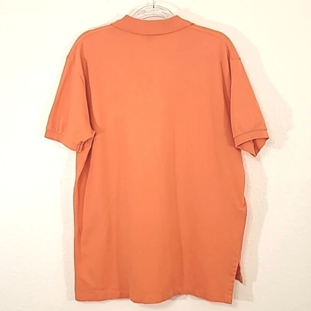 POLO by RALPH LAUREN Men's Orange Short Sleeve Polo Shirt, size Large